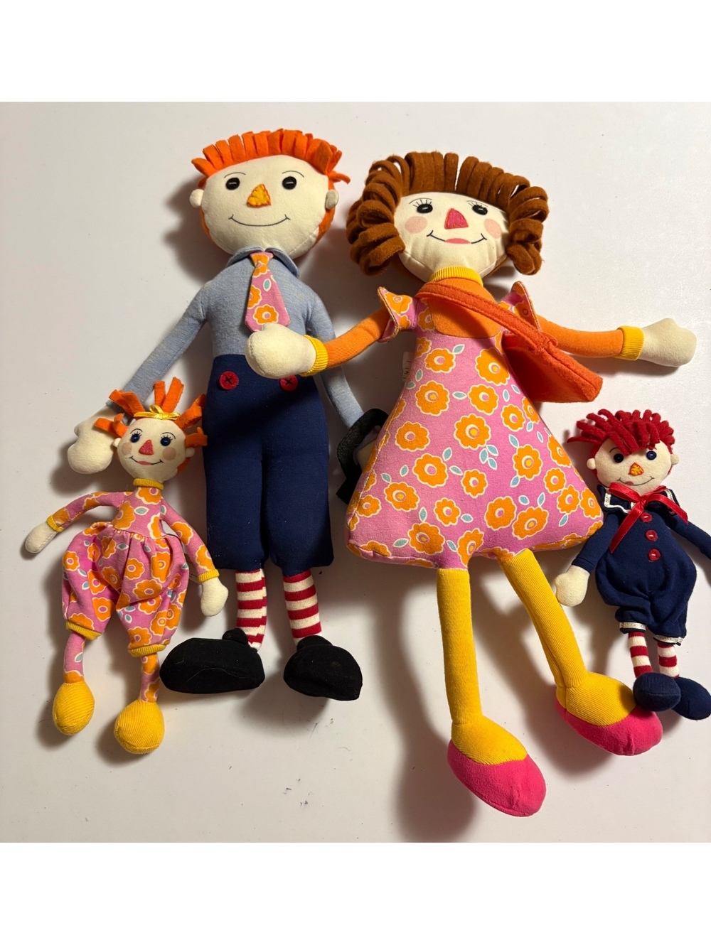 The Simpleton family dolls
